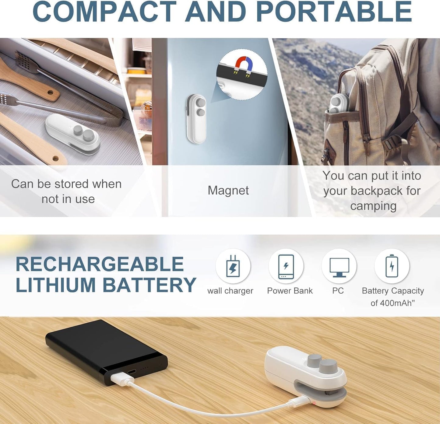 Portable Mini Sealing Machine 2 in 1