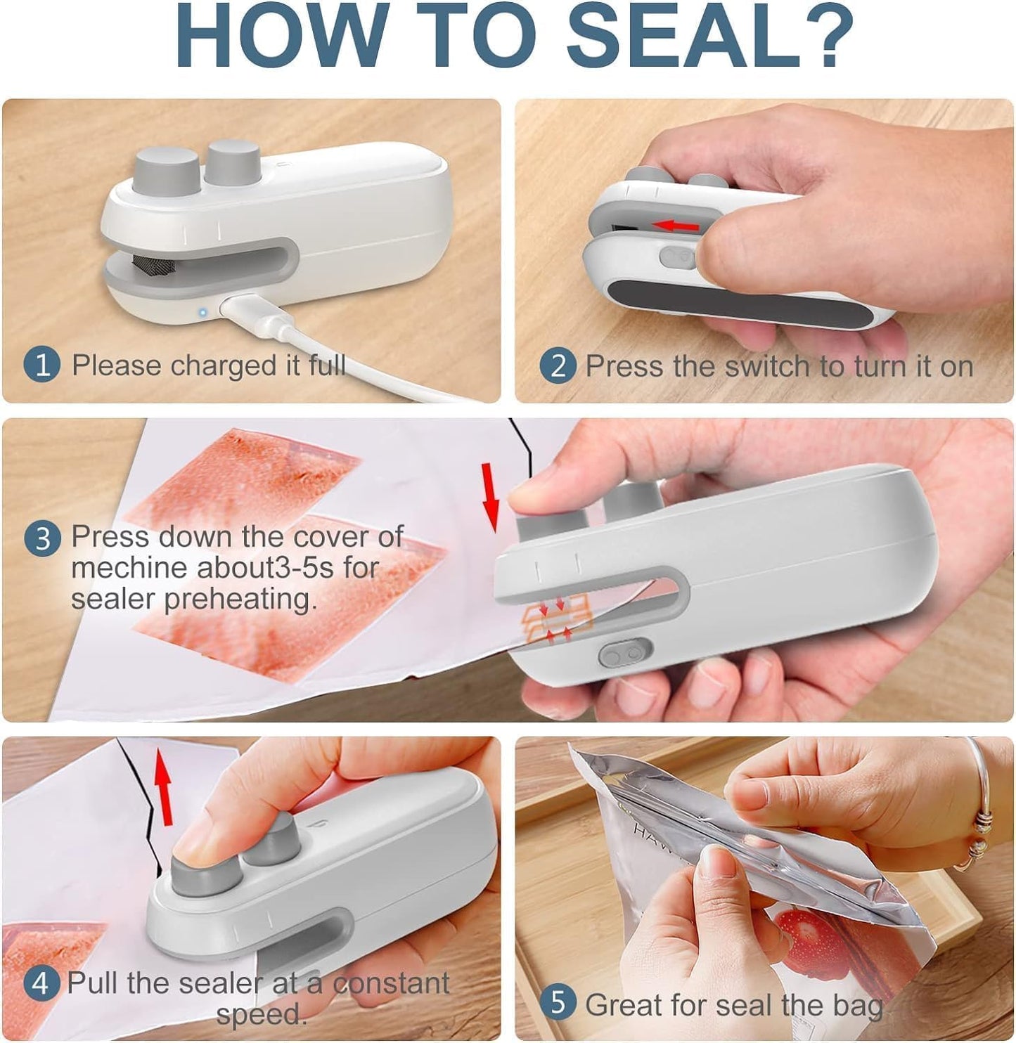 Portable Mini Sealing Machine 2 in 1