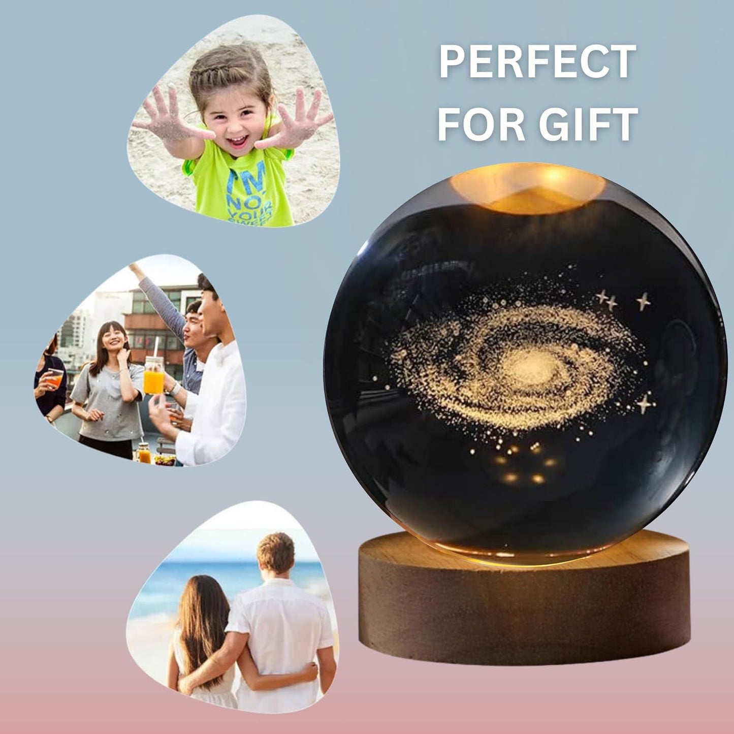 3D Crystal Lamp Ball(Assorted Design)