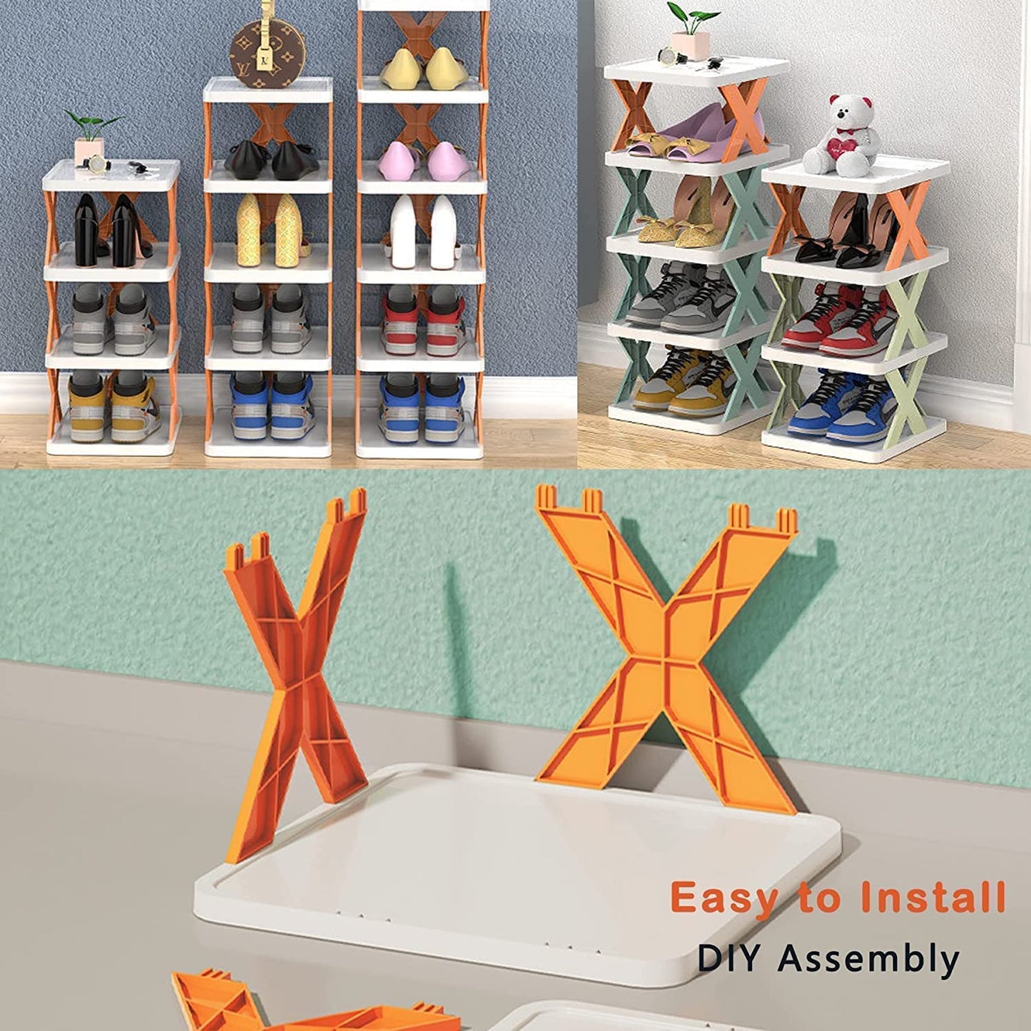 Smart Foldable Shoes Tier Shoe Rack 5 Layer