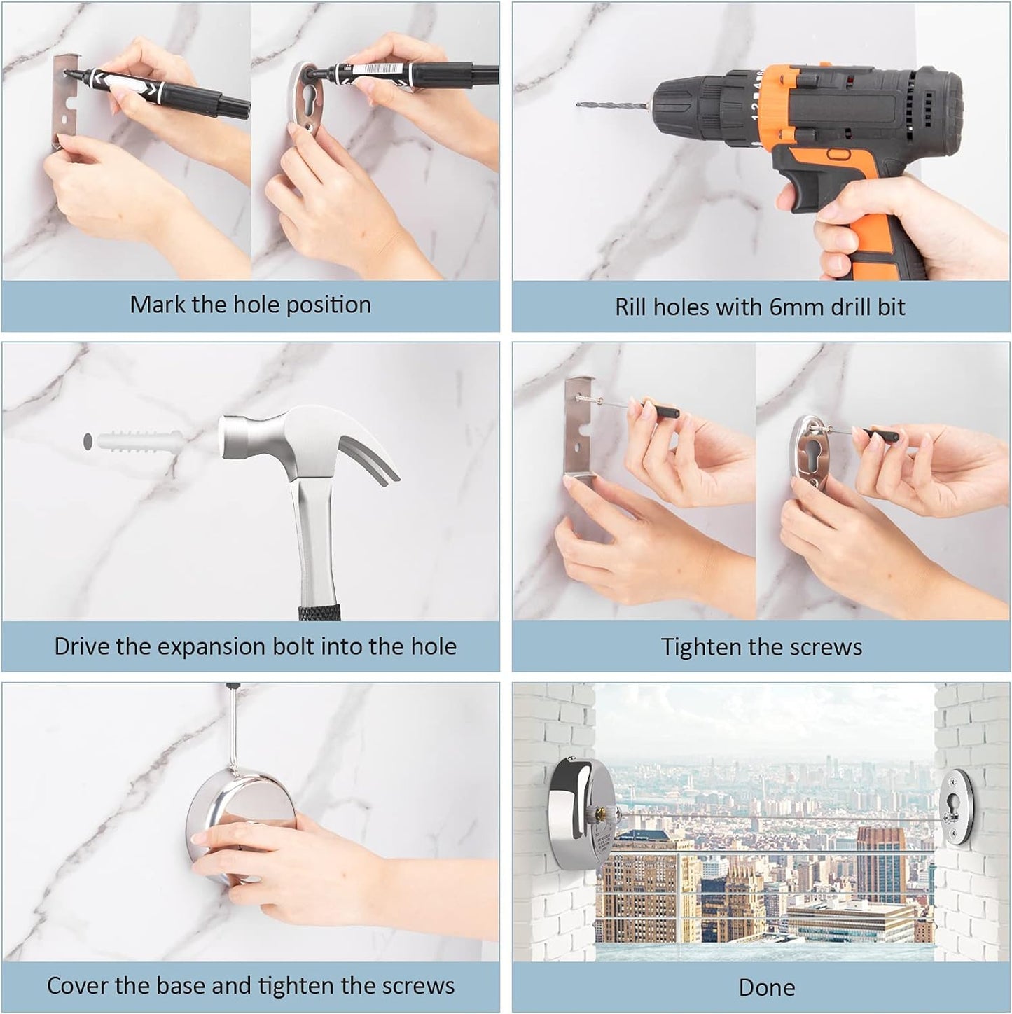 Stainless Steel Retractable Clothesline