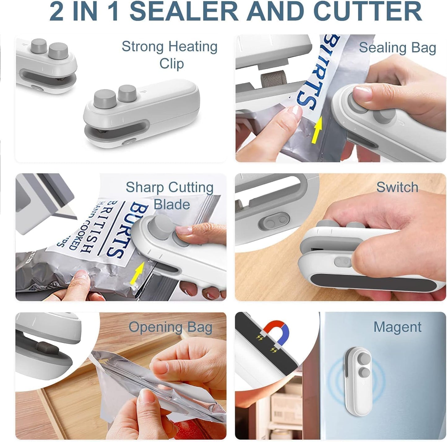 Portable Mini Sealing Machine 2 in 1
