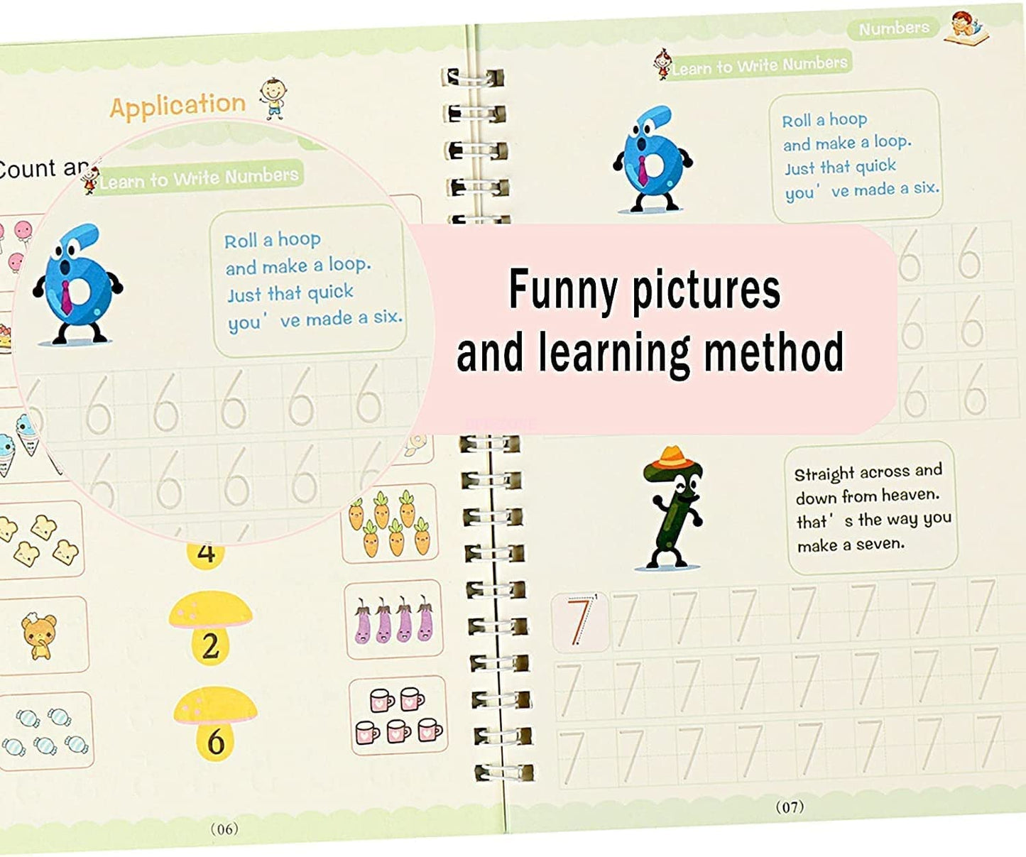 Sank Magic Practice Copybook (4 BOOKS,1 PEN,1 GRIP,10 REFILL)