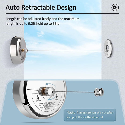 Stainless Steel Retractable Clothesline